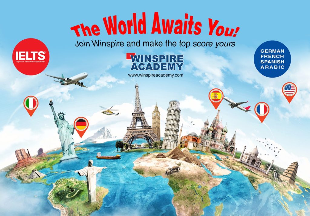 Let your dreams fly high with winspire. Join Us... IELTS, GERMAN, ARABIC, SPOKEN ENGLISH CLASSES